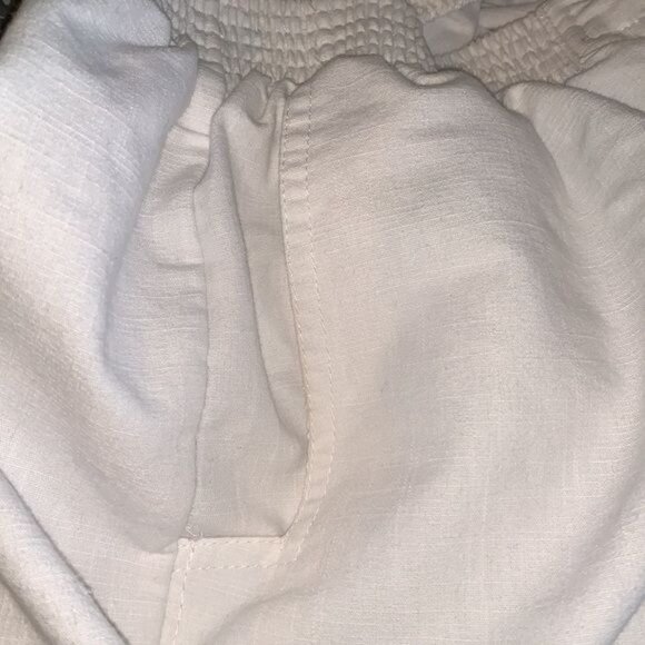 Alfred Dunner Womens White Pull-On Elastic Waist Pants Size 10 Cotton Blend - Picture 7 of 7